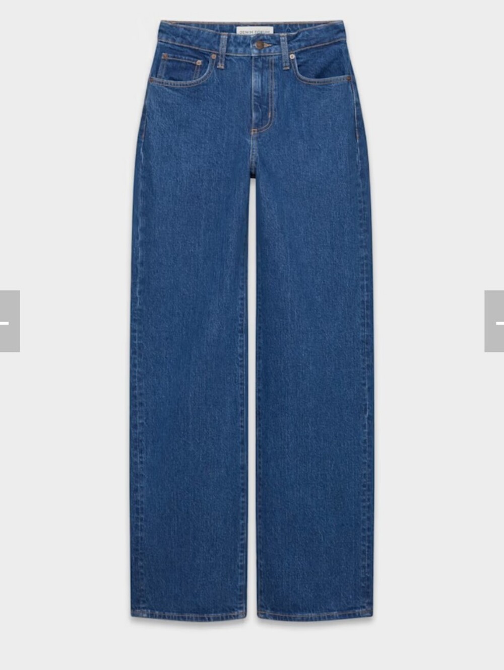 Aritzia Denim Forum Remy High Rise Wide Leg Regular Fit Jean In True Medium Blue
